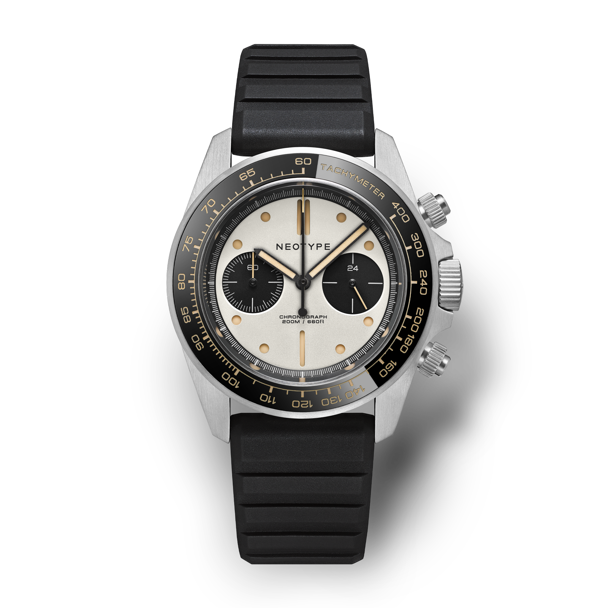 Steel Watch and Panda Dial + Old Radium - LM02 Type C