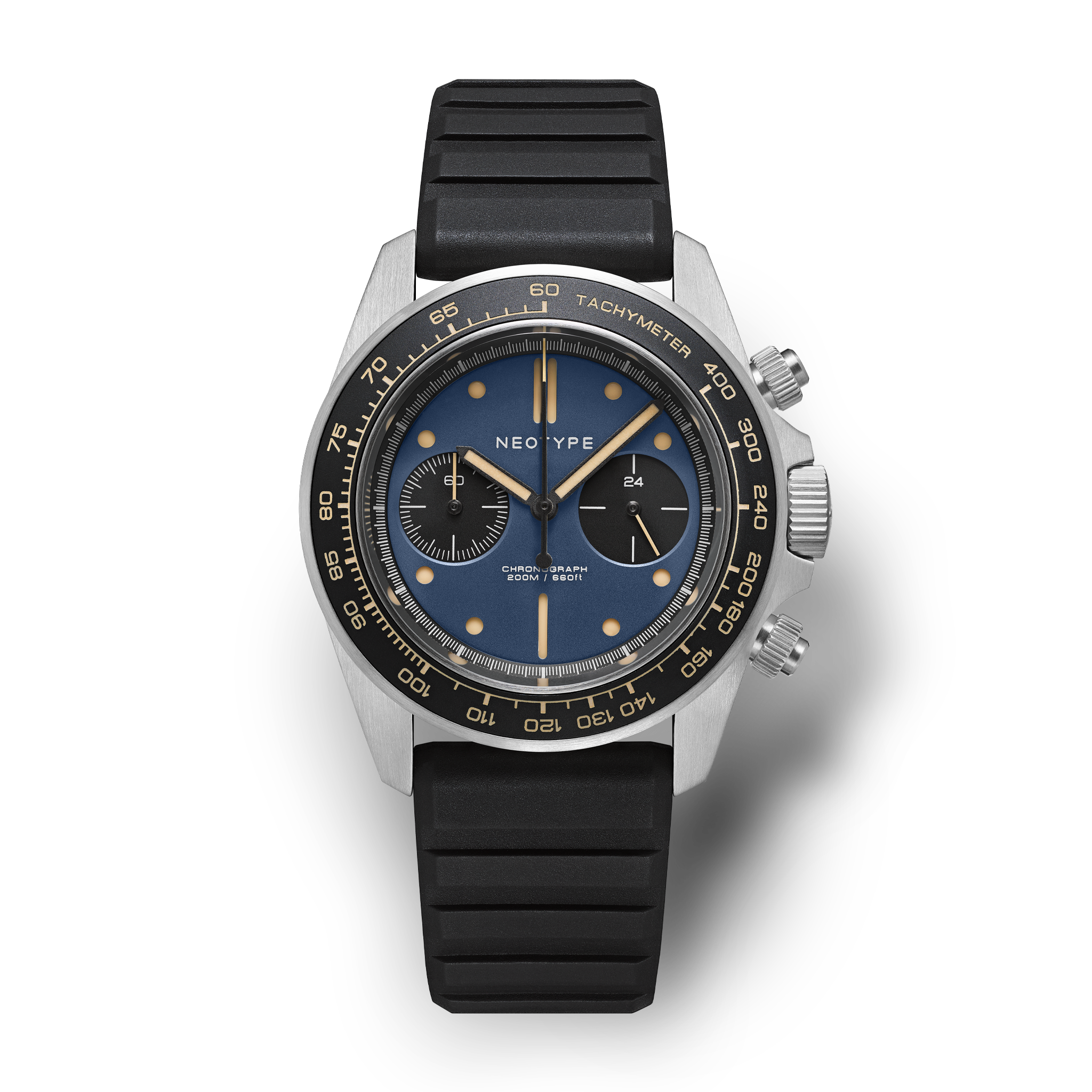 STAINLESS STEEL – BLUE DIAL + OLD RADIUM