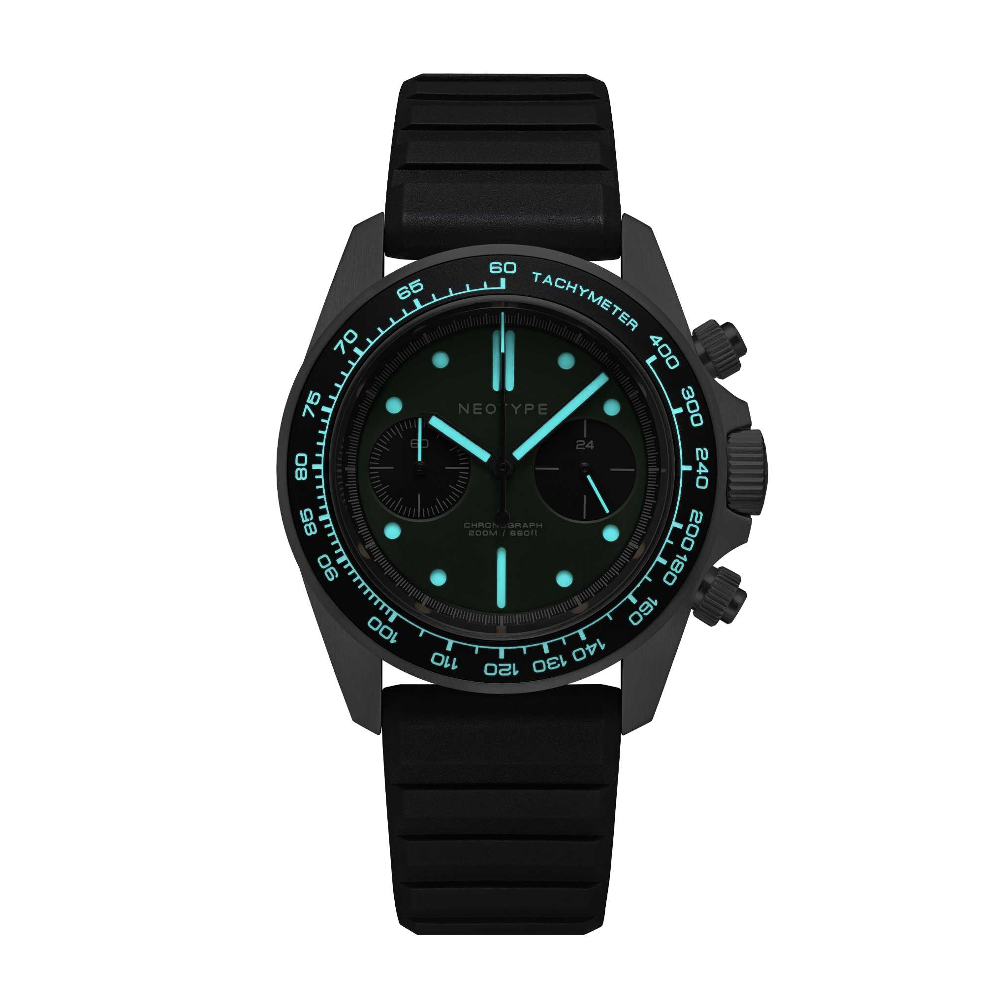 STAINLESS STEEL – GREEN DIAL + OLD RADIUM