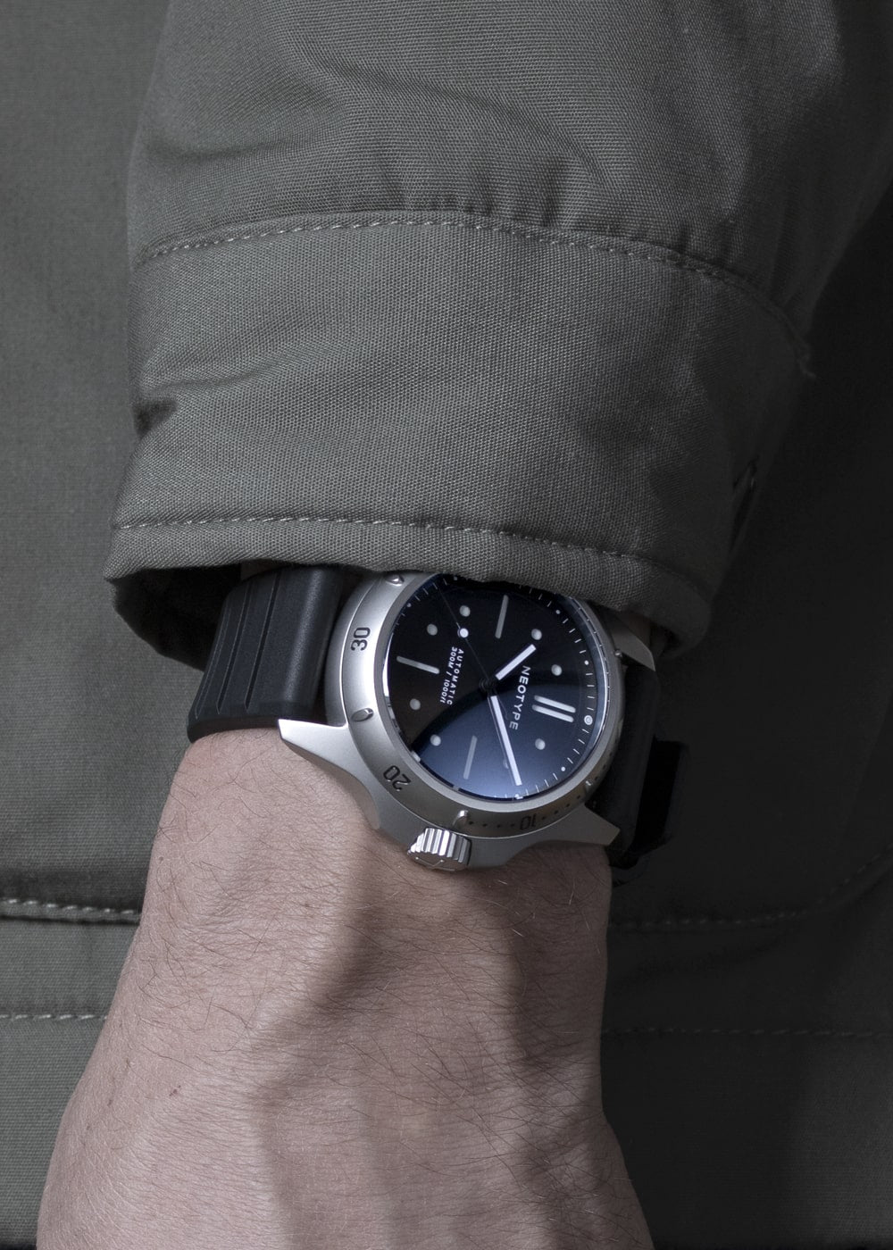 Bracelet homme FKM couleur noir pour homme