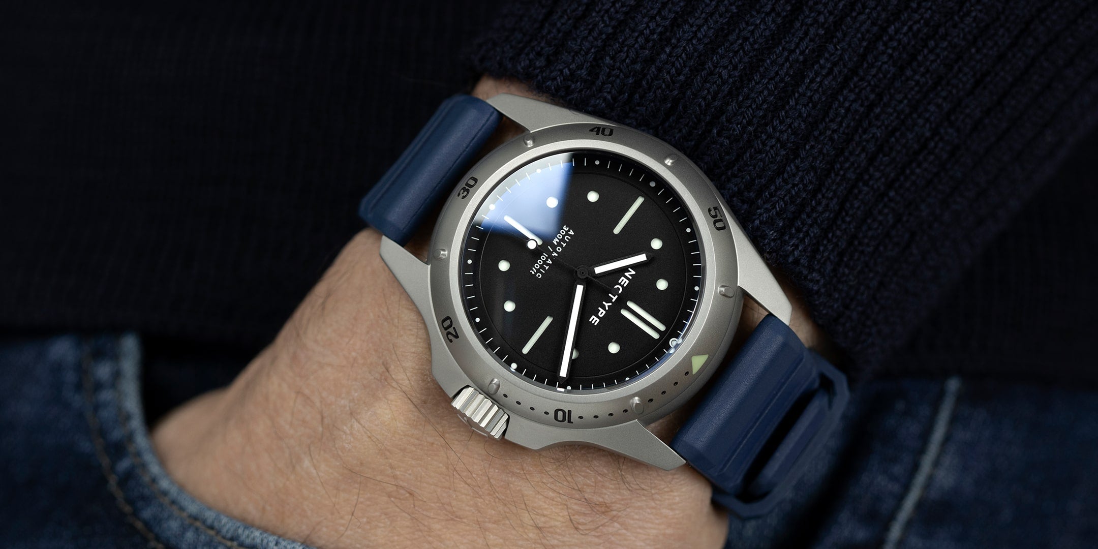 Bracelet bleu FKM pour montres de luxe homme plongeuse