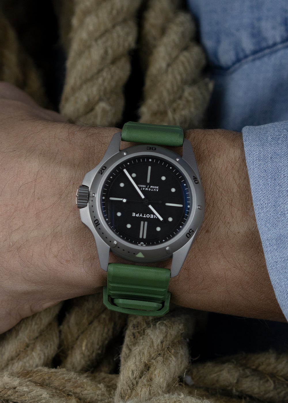 Bracelet pour montres d'homme vert