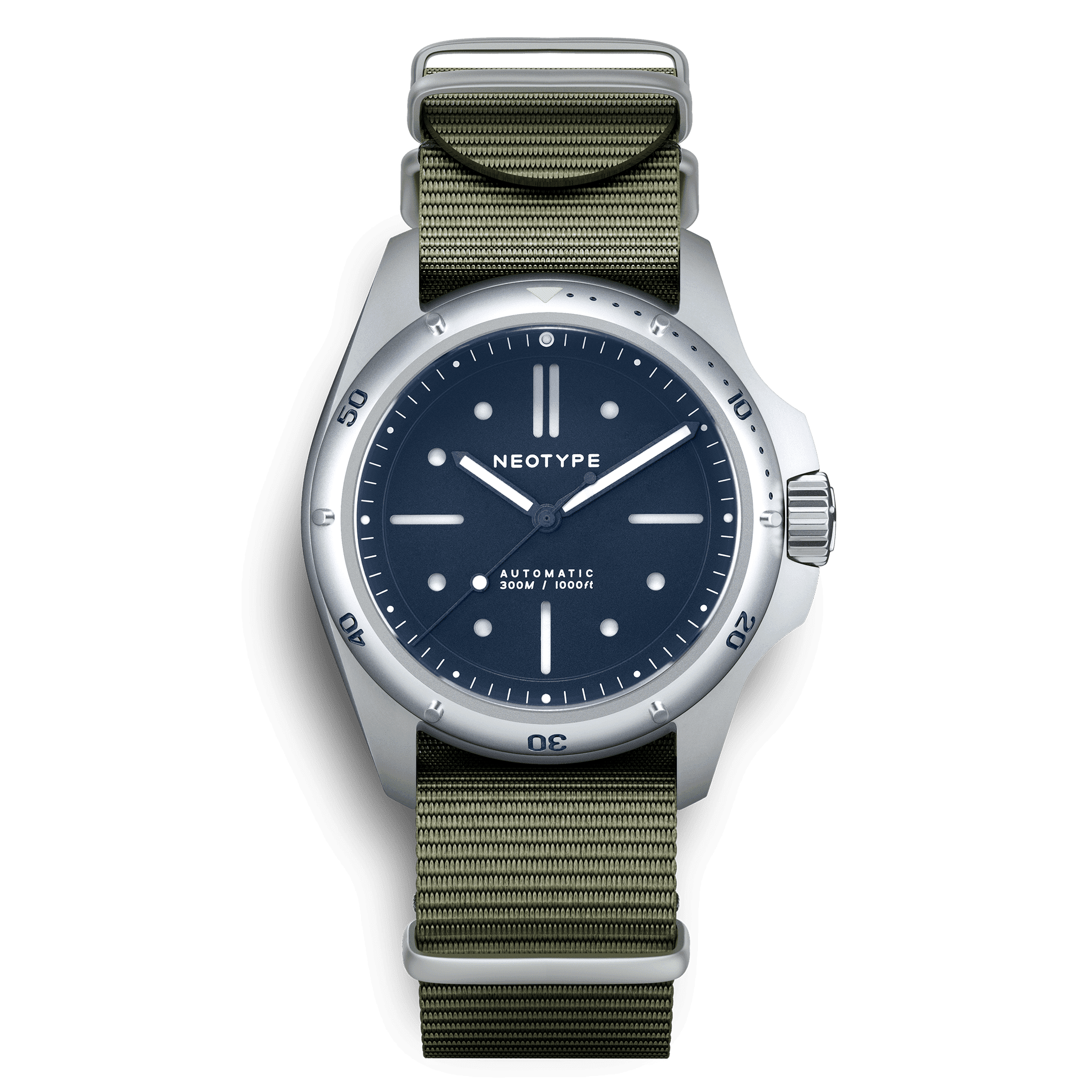 LM01 Type D - Acier / Bleu | NEOTYPE WATCHES montre de luxe homme