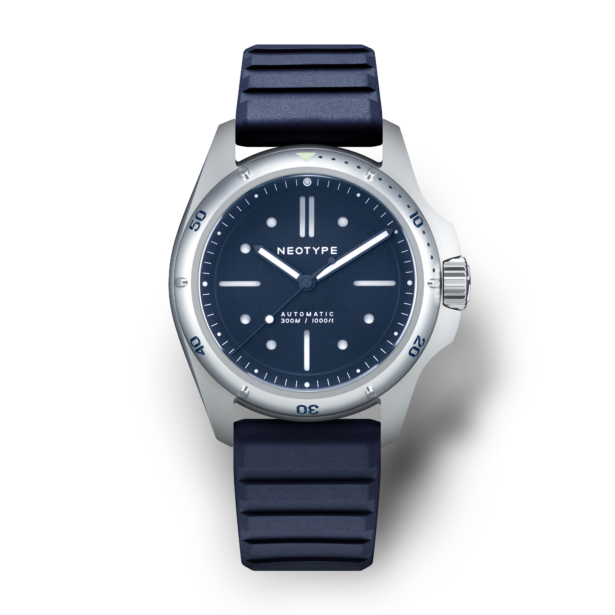 Acier et cadran Bleu