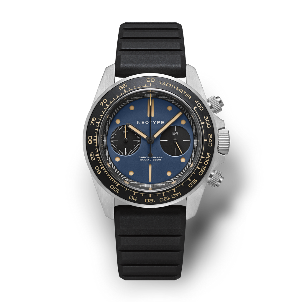 Steel Watch and Blue Dial + Old Radium - LM02 Type C