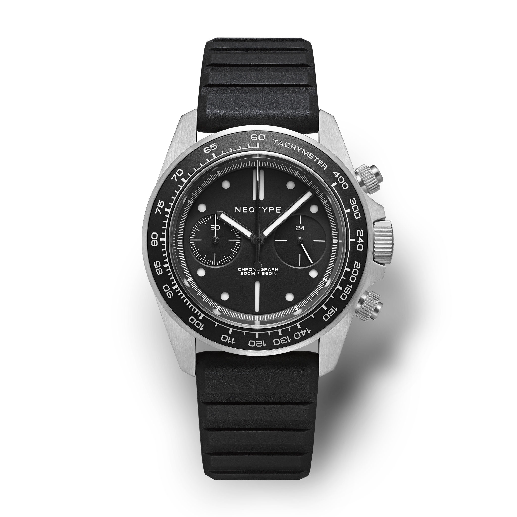 STAINLESS STEEL – BLACK DIAL + BGW9