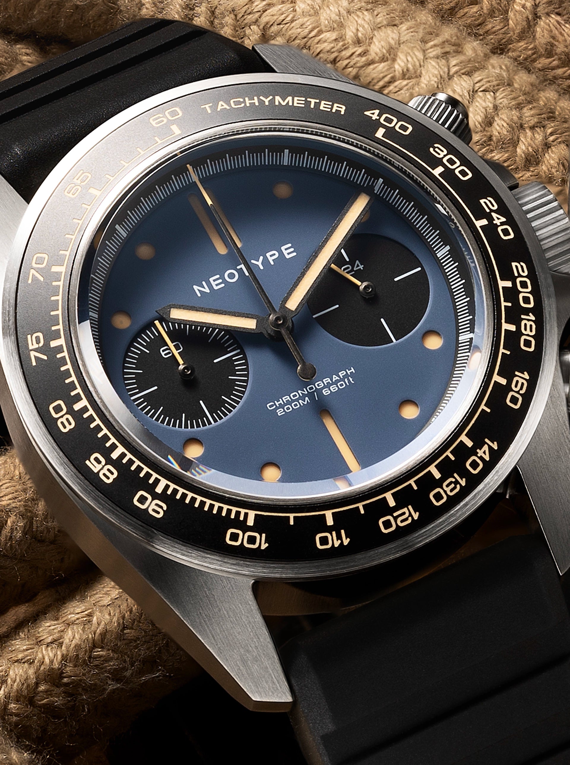 Steel Watch and Blue Dial + Old Radium - LM02 Type C