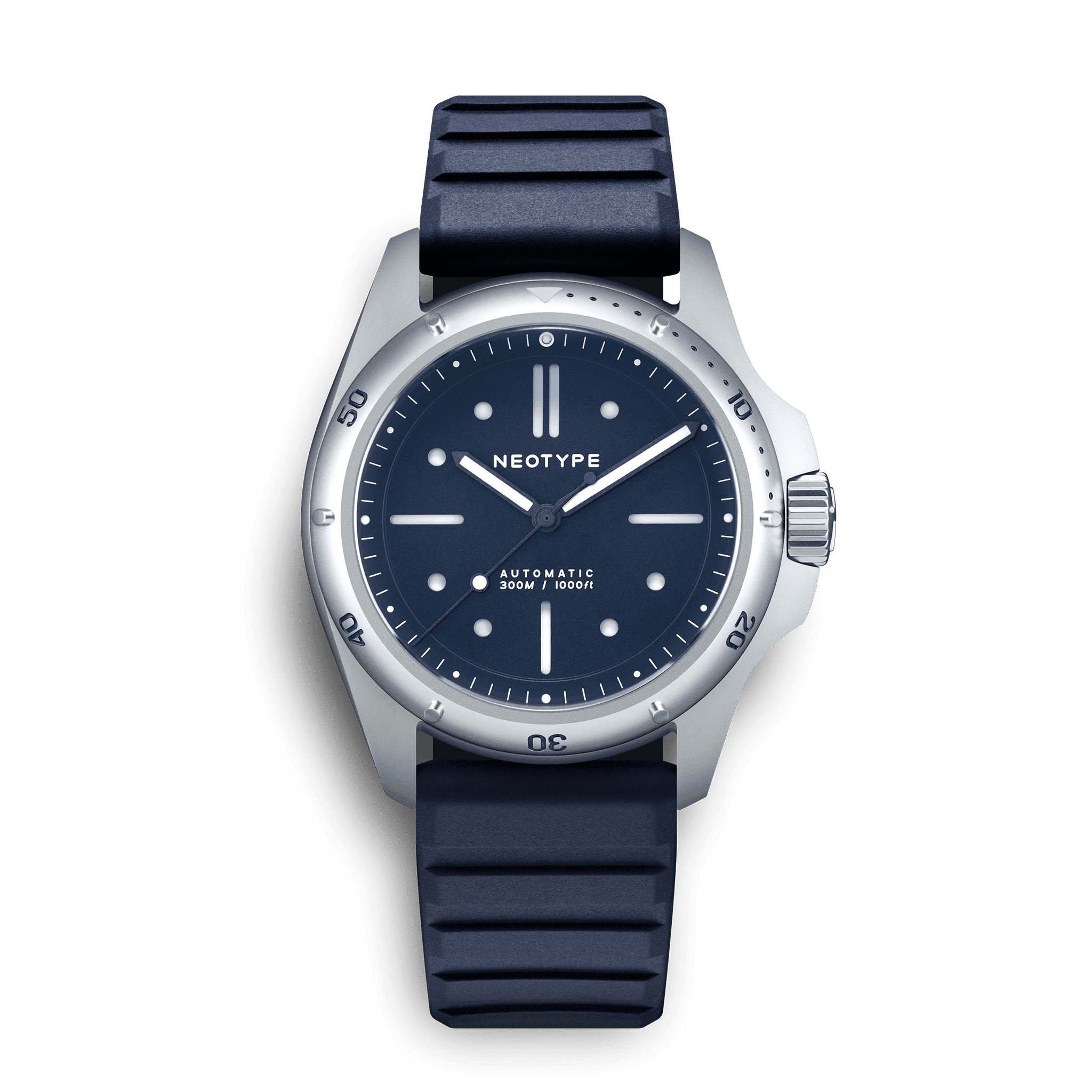 LM01 Type D - Acier / Bleu | NEOTYPE WATCHES montre moderne design original homme