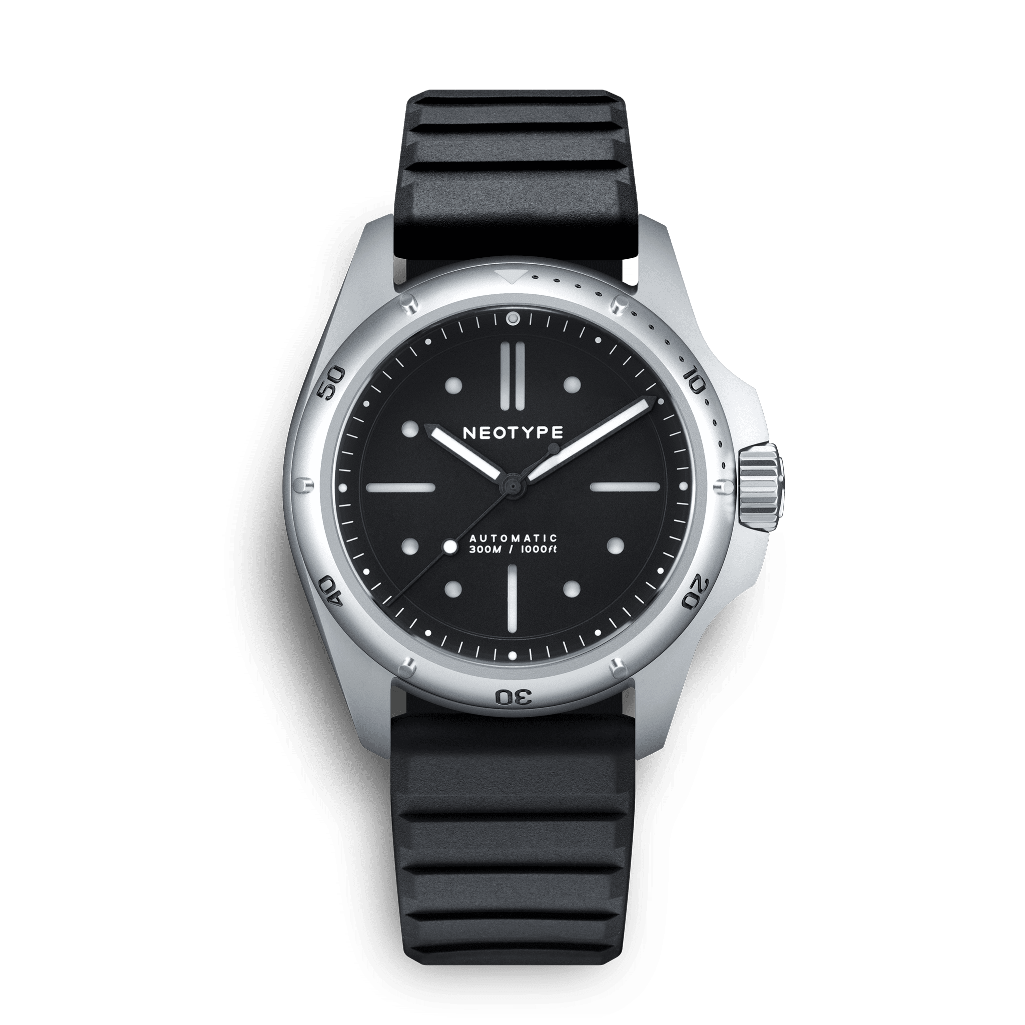 LM01 Type D - Acier / Noir | NEOTYPE WATCHES montre de luxe homme